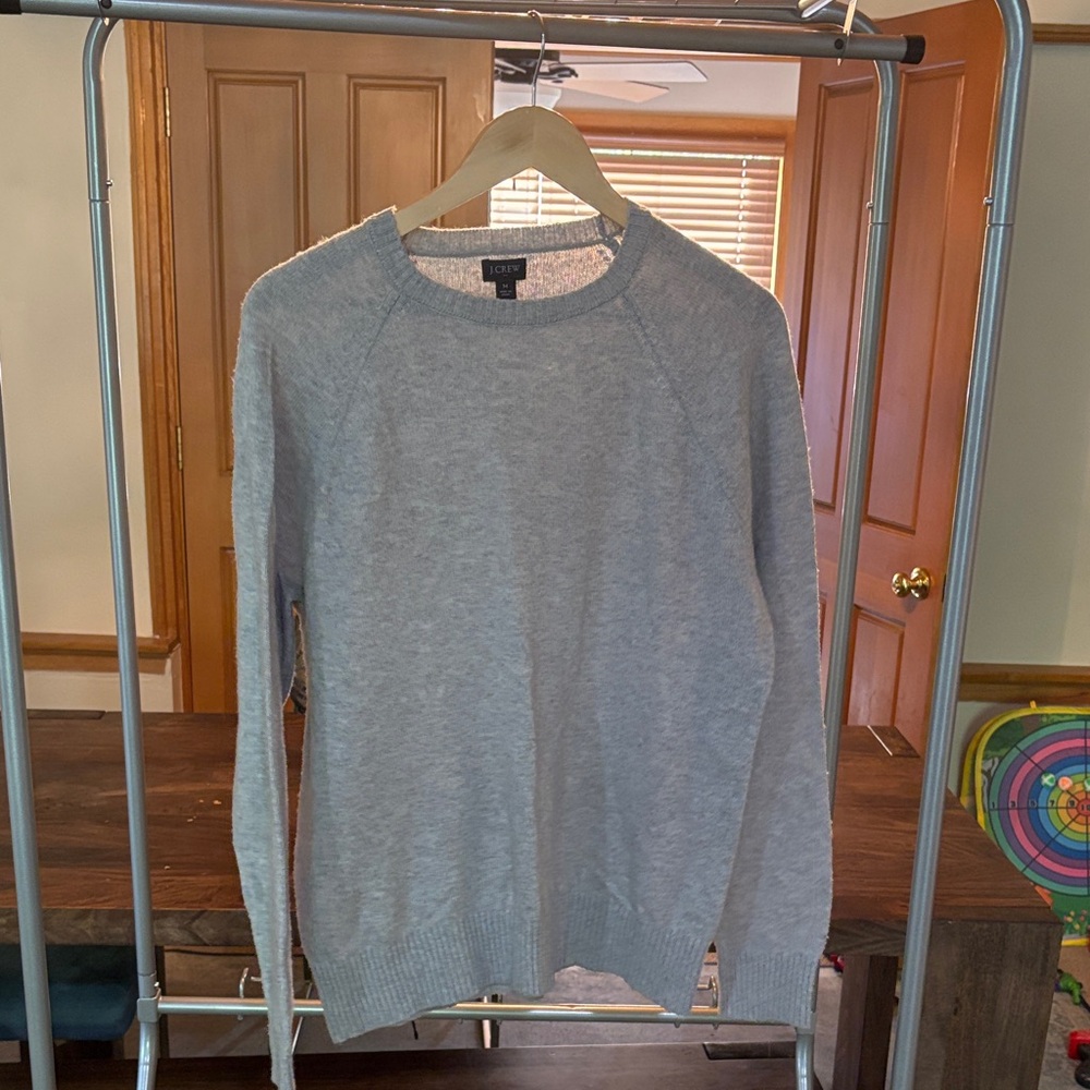 J. Crew Heather Gray Crewneck Sweater